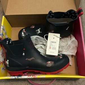 Joules Dog Rain boots NWT